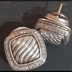 David Yurman Albion Sculpted Diamond Earrings